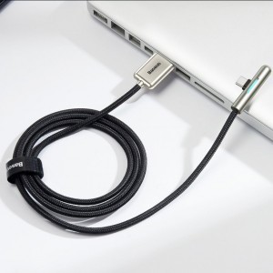 Baseus Iridescent Lamp HW gyorstöltő kábel USB Type-C 40W 1m piros