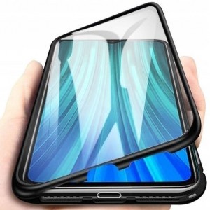 Samsung Galaxy M21 fekete tok 3in1 mágneses 360