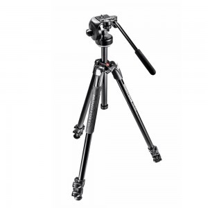 Manfrotto 290 Xtra kit alu 3 szekciós állvány + fluid fej (MK290XTA3-2W)