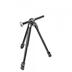 Manfrotto 290 Dual kit alu 3 szekciós állvány 90° oszloppal + 3D fej (MK290DUA3-3W)-1