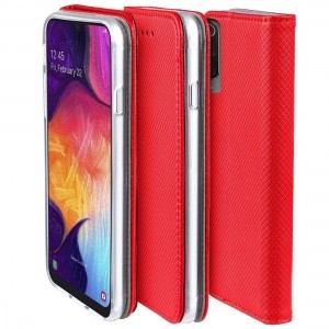 Samsung Galaxy A72 4G/5G Mágneses fliptok piros