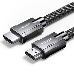 Ugreen HDMI 2.1 kábel 8K 60 Hz / 4K 120 Hz 3D 48 Gbps HDR VRR QMS ALLM eARC QFT 1.5m szürke (HD135 70320)