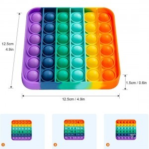 Nexeri Anti stressz, színes stressz levezető négyzet vegyes színekkel