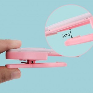 LED Selfie körfény USB, tölthető + Micro USB kábel pink