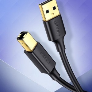 Ugreen US135 USB-A - USB-B nyomtató kábel 1.5m fekete (US135 10350)