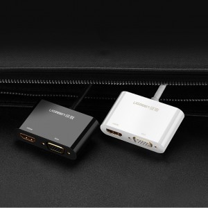 Ugreen HDMI / VGA - mini DisplayPort átalakító, adapter 4K@30 Hz Full HD 1080p fekete (MD108 10439)