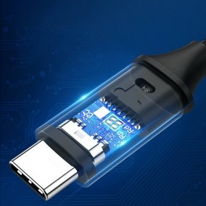 Ugreen USB Type-C - USB Type-C kábel QC. 480Mbps 60W 3A 1m fekete és szürke (US261 50150)