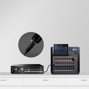 Ugreen mikrofon hosszabbító, toldó kábel XLR (aljzat) - XLR (aljzat) 3m fekete (AV130)