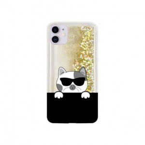 CaseGadget Liquid Cat tok iPhone 11 Pro arany