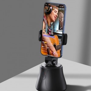 Baseus 360 forgatható fotós gimbal tripod telefontartó arckövető stabilizátorral YouTube TikTok fekete (SUYT-B02)