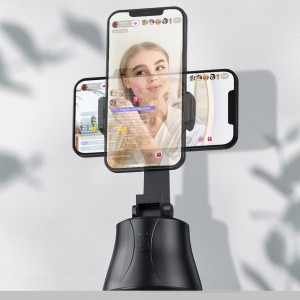 Baseus 360 forgatható fotós gimbal tripod telefontartó arckövető stabilizátorral YouTube TikTok fekete (SUYT-B02)