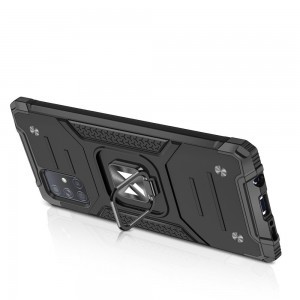 Samsung A71 Wozinsky Ring Armor Case Kickstand telefontok fekete