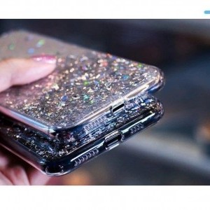 Wozinsky Star csillogó flitteres tok Samsung A42 5G fekete