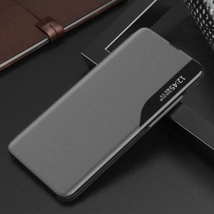 Eco Leather View Case intelligens fliptok Samsung A50 szürke