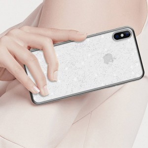 SULADA Glitter tok iPhone 11 átlátszó/fekete
