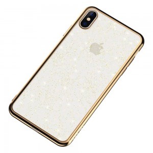 iPhone 12 mini SULADA Glitter tok átlátszó/arany