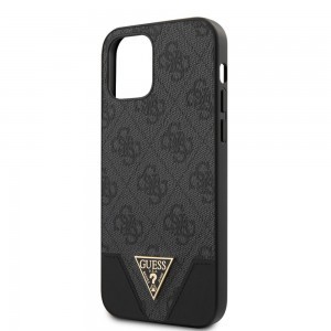 iPhone 12 Pro Max Guess GUHCP12LPU4GHBK 4G Triangle szürke