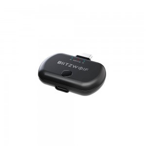 BlitzWolf BW-BL1 Vezeték nélküli USB Type-C Bluetooth aptX transmitter fekete