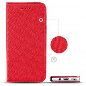 Xiaomi Poco M3 Mágneses fliptok piros