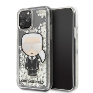 Karl Lagerfeld KLHCN58LGIRKL Glitter Iridescente tok iPhone 11 Pro áttetsző