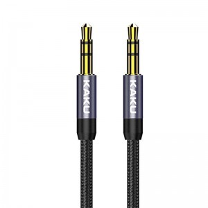KAKU Rouya AUX 3.5mm jack audio kábel 1m fekete (KSC-389)