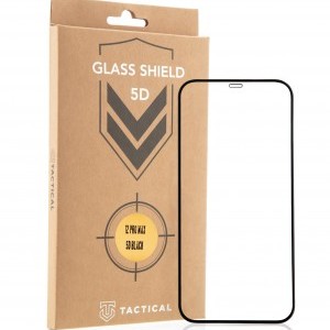 Tactical Shield 5D kijelzővédő üvegfólia iPhone 12 Pro Max fekete