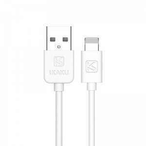 KAKU USB - Lightning kábel 2.4A 1m fehér (KSC-285)
