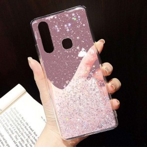 Samsung Galaxy A32 4G Sequins csillogó flitteres tok pink