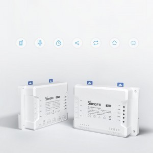 Sonoff 4CH Pro R3 WiFi 4-gang okos kapcsoló + RF 433MHz fehér (M0802010004)