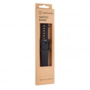Tactical 789 Szilikon óraszíj csattal Apple Watch 3/4/5/6/7/8/SE 38/40/41 mm fekete
