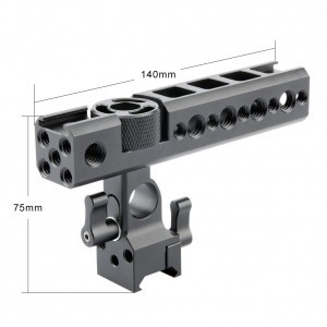 NICEYRIG NATO univerzális markolat, fogantyú 15mm rúdbilincs, rod clamp csatlakozással, vakupapucs foglalattal (122)-5