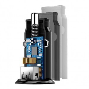 xExtreme Ampere szivargyújtós autós töltő 18W 3A QC3.0 USB + Micro USB kábel fekete