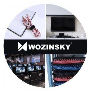 Wozinsky Kábelrendező tépőzáras 2m fekete (WVO2MBK)