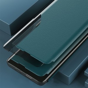 Eco Leather View Case intelligens fliptok Xiaomi Redmi Note 9T 5G fekete