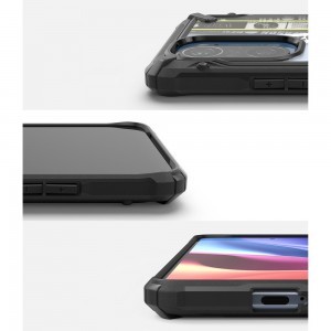 Ringke Fusion X Design PC és TPU tok Xiaomi Redmi K40 Pro+ / K40 Pro / K40 / Poco F3 / Mi 11i fekete (XDXI0026)