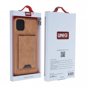 UNIQ Bruin tok kártyatartóval iPhone 11 Pro MAX barna