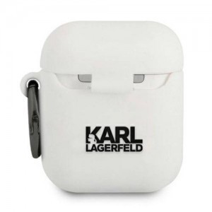  AirPods 1/2 szilikon tok fehér Karl Lagerfeld Choupette KLACA2SILCHWH