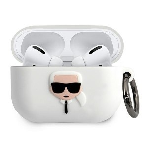 Karl Lagerfeld Ikonik KLACAPSILGLWH AirPods Pro 1/2 szilikon tok fehér