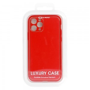 iPhone 12 Tel Protect Luxury szilikon tok Piros