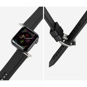 Ringke Rubber One óraszíj Apple Watch 4/5/6/7/8/SE/Ultra (42/44/45/49mm) black (AW-B-44-10)
