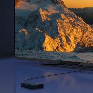 Baseus HDMI 2.1 kábel 8K 60 Hz 48 Gbps / 4K 120 Hz / 2K 144 Hz 3D eARC QMS Dynamic HDR VRR ALLM 1m fekete (CAKGQ-J01)