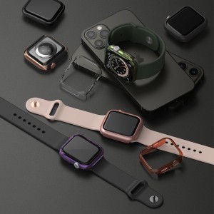 Ringke Slim Watch tok 2x Apple Watch 6 40mm / 5 40mm / 4 40mm / SE 40mm átlátszó + lila (S512R225)