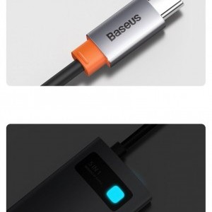 Baseus Metal Gleam 5in1 HUB USB Type-C - USB Type-C PD 100W / HDMI 4K 30Hz / 3x USB 3.2 Gen 1 szürke (CAHUB-CX0G)