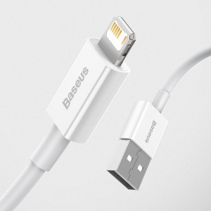 Baseus Superior USB - Lightning kábel 2.4A 2m fehér (CALYS-C02)