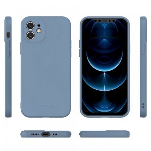 iPhone 12 Wozinsky Color Case szilikon tok kék