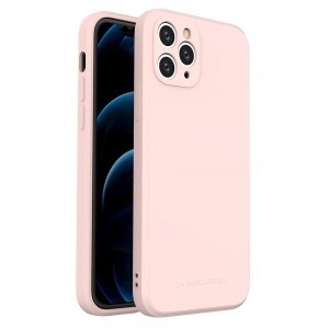 Wozinsky Color Case szilikon tok iPhone 11 Pro rózsaszín 