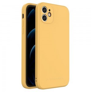 Wozinsky Color Case szilikon tok iPhone 11 citromsárga