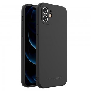 Wozinsky Color Case szilikon tok iPhone SE 2020 / iPhone 8 / iPhone 7 fekete