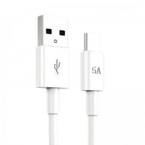 KAKU USB - USB Type-C töltő kábel 5A 1.2m fehér (KSC-110)