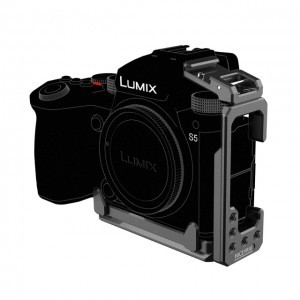 NICEYRIG L-bracket, L-konzol vakupapucs foglalattal Panasonic Lumix S5 kamerához (405)-0